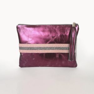 leather clutch bag